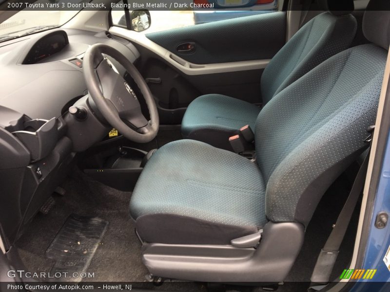 Blazing Blue Metallic / Dark Charcoal 2007 Toyota Yaris 3 Door Liftback