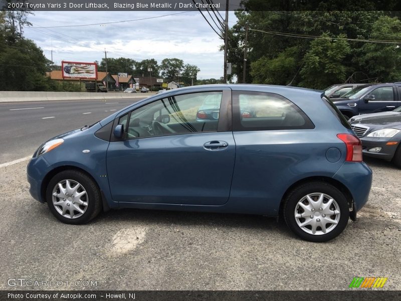 Blazing Blue Metallic / Dark Charcoal 2007 Toyota Yaris 3 Door Liftback
