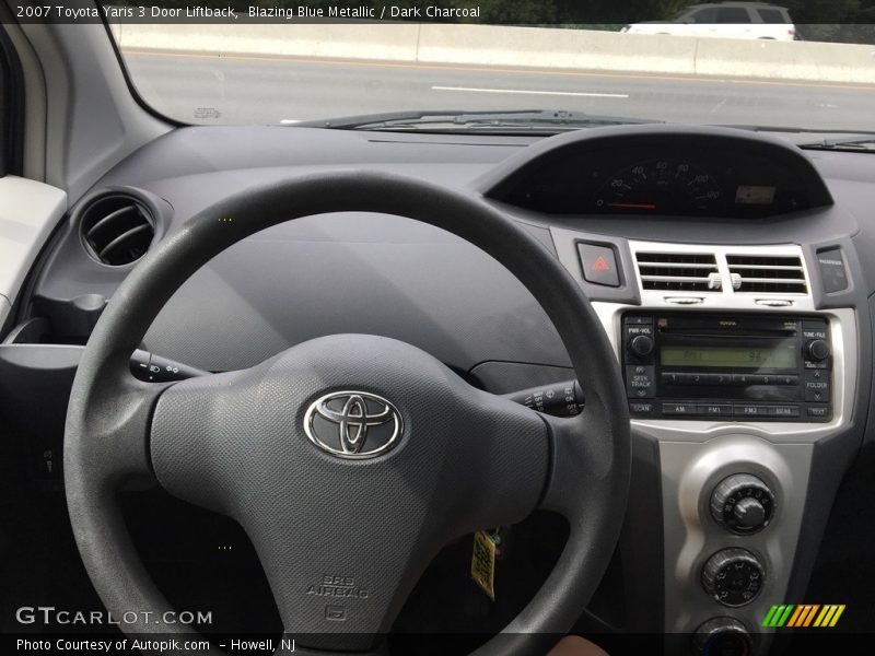 Blazing Blue Metallic / Dark Charcoal 2007 Toyota Yaris 3 Door Liftback