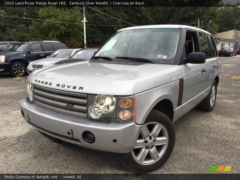Zambezi Silver Metallic / Charcoal/Jet Black 2003 Land Rover Range Rover HSE