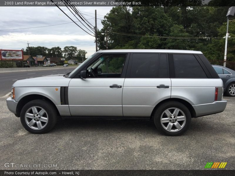 Zambezi Silver Metallic / Charcoal/Jet Black 2003 Land Rover Range Rover HSE