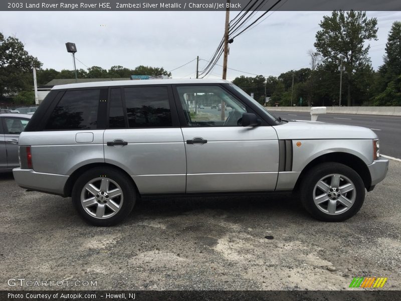 Zambezi Silver Metallic / Charcoal/Jet Black 2003 Land Rover Range Rover HSE