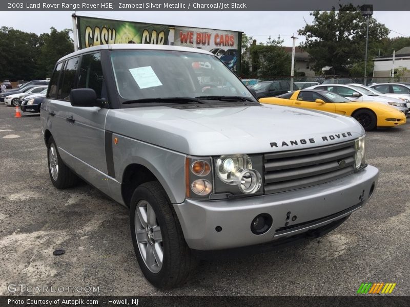 Zambezi Silver Metallic / Charcoal/Jet Black 2003 Land Rover Range Rover HSE