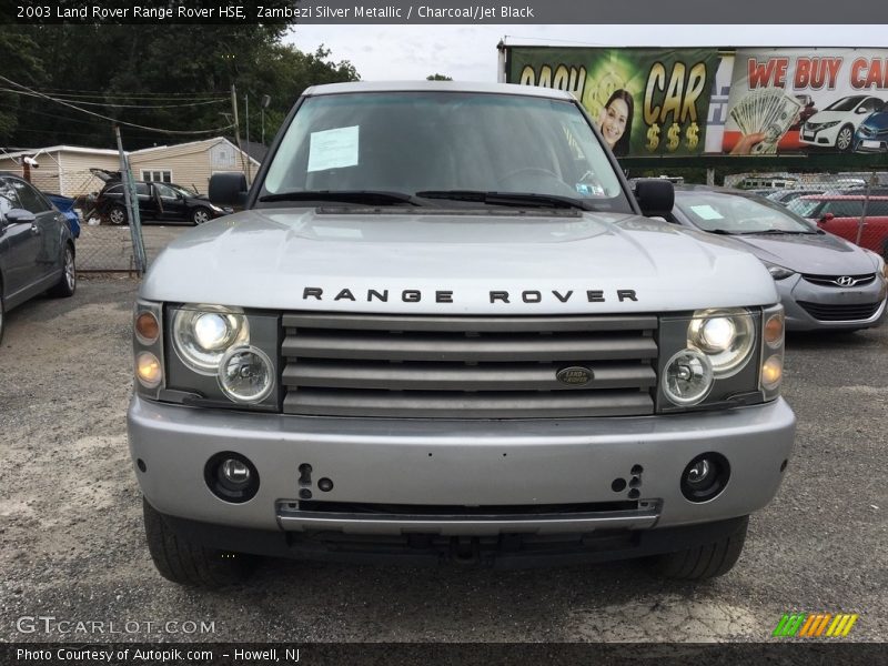 Zambezi Silver Metallic / Charcoal/Jet Black 2003 Land Rover Range Rover HSE