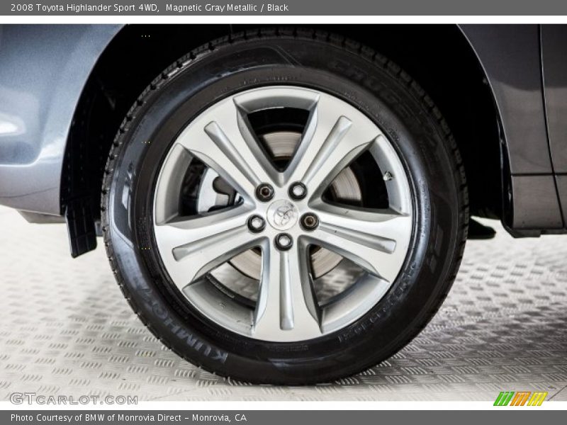 Magnetic Gray Metallic / Black 2008 Toyota Highlander Sport 4WD