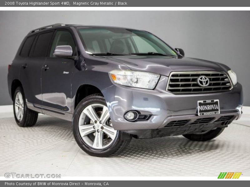 Magnetic Gray Metallic / Black 2008 Toyota Highlander Sport 4WD