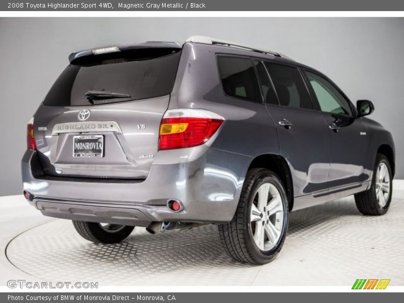 Magnetic Gray Metallic / Black 2008 Toyota Highlander Sport 4WD