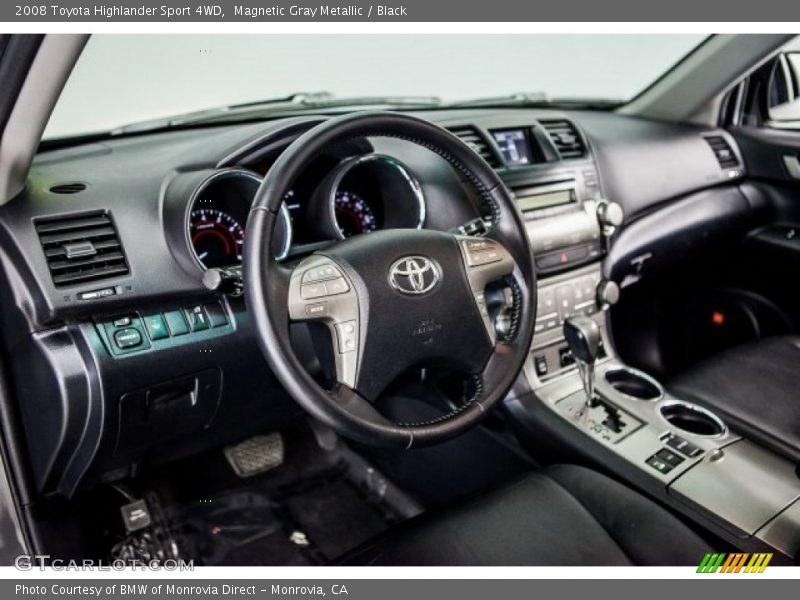 Magnetic Gray Metallic / Black 2008 Toyota Highlander Sport 4WD