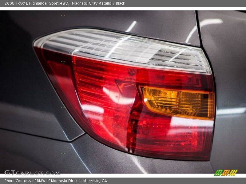 Magnetic Gray Metallic / Black 2008 Toyota Highlander Sport 4WD