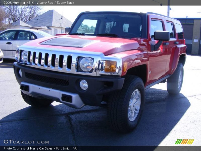 Victory Red / Ebony Black 2008 Hummer H3 X