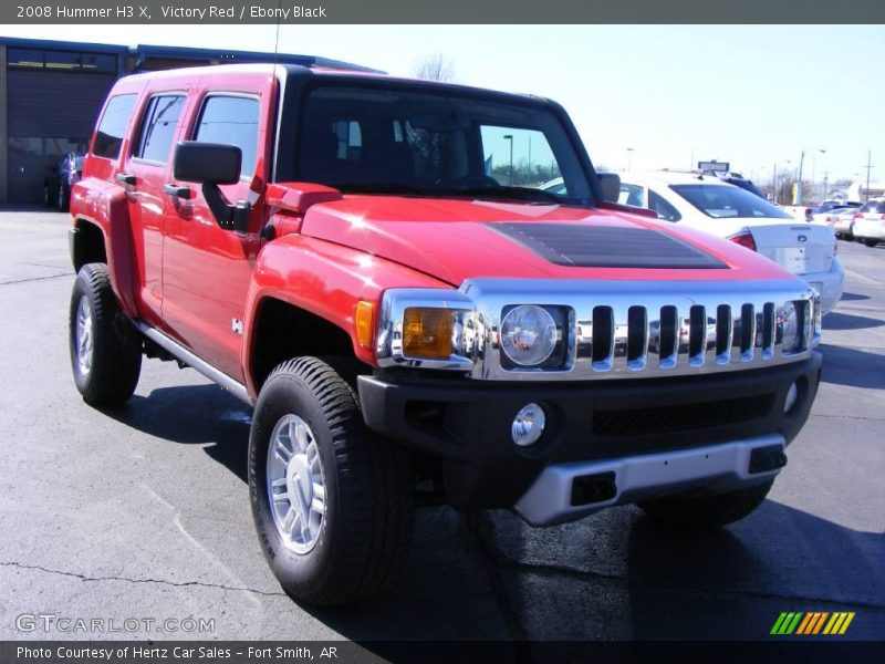 Victory Red / Ebony Black 2008 Hummer H3 X