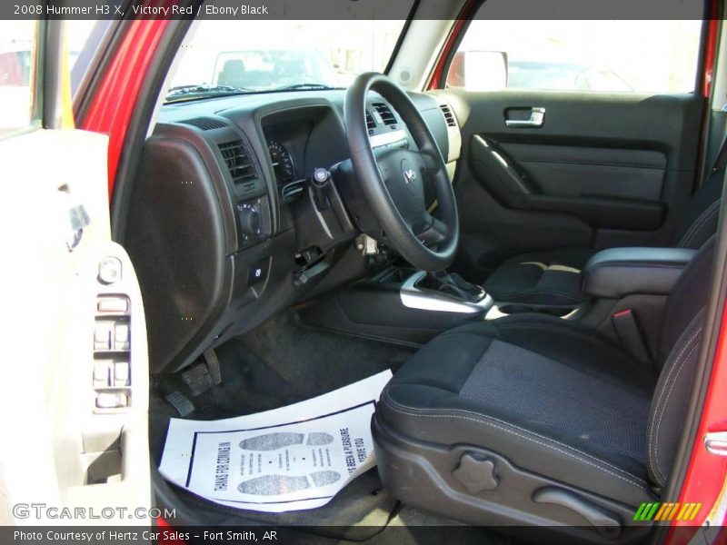 Victory Red / Ebony Black 2008 Hummer H3 X