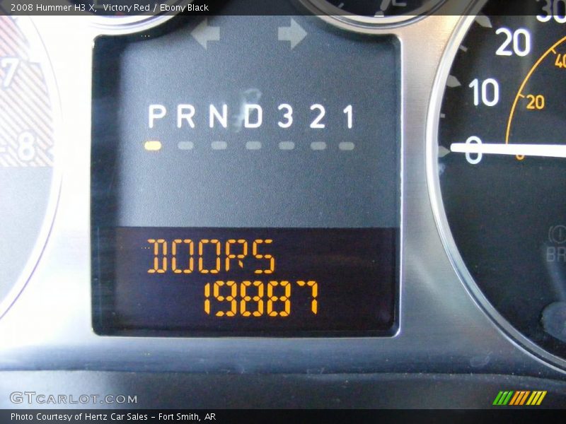 Victory Red / Ebony Black 2008 Hummer H3 X