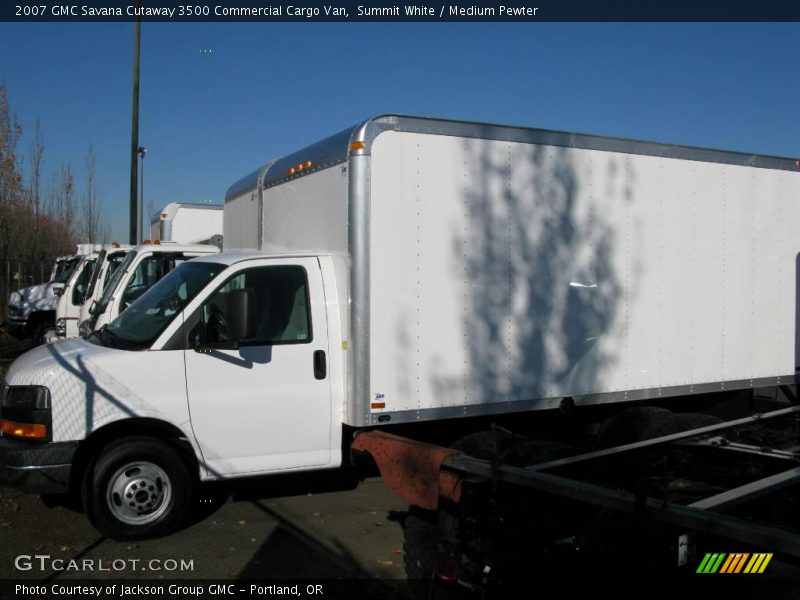 Summit White / Medium Pewter 2007 GMC Savana Cutaway 3500 Commercial Cargo Van