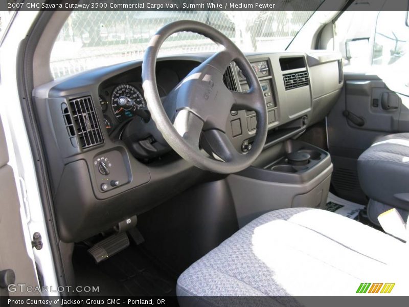 Summit White / Medium Pewter 2007 GMC Savana Cutaway 3500 Commercial Cargo Van