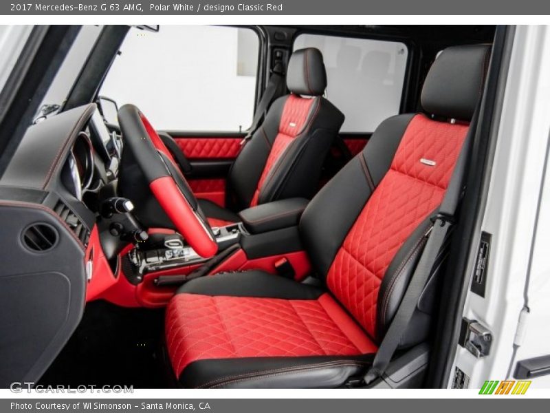  2017 G 63 AMG designo Classic Red Interior
