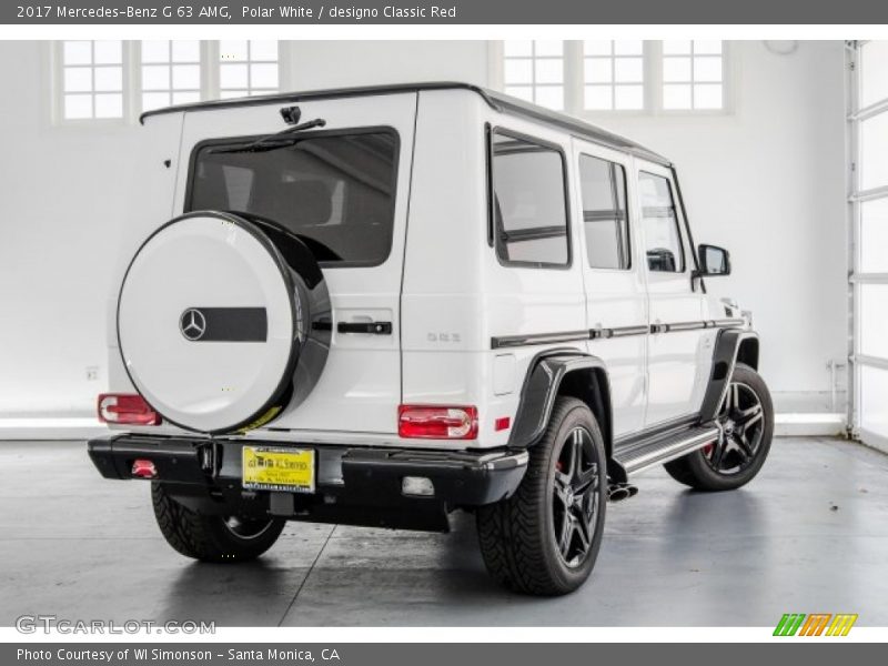 Polar White / designo Classic Red 2017 Mercedes-Benz G 63 AMG
