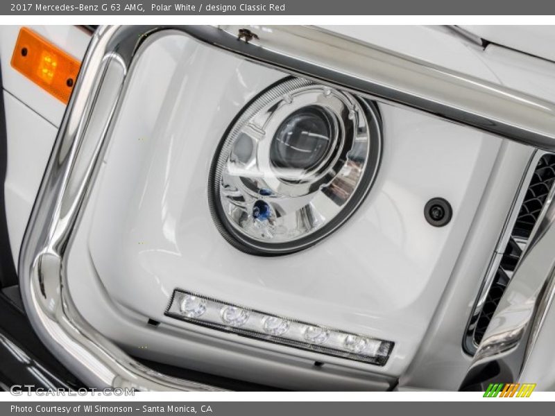 Polar White / designo Classic Red 2017 Mercedes-Benz G 63 AMG