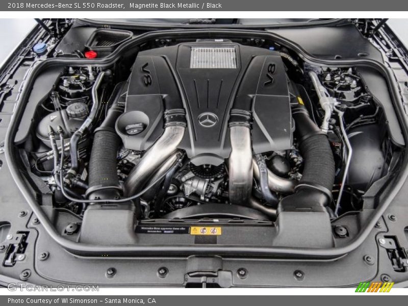  2018 SL 550 Roadster Engine - 4.7 Liter DI biturbo DOHC 32-Valve VVT V8