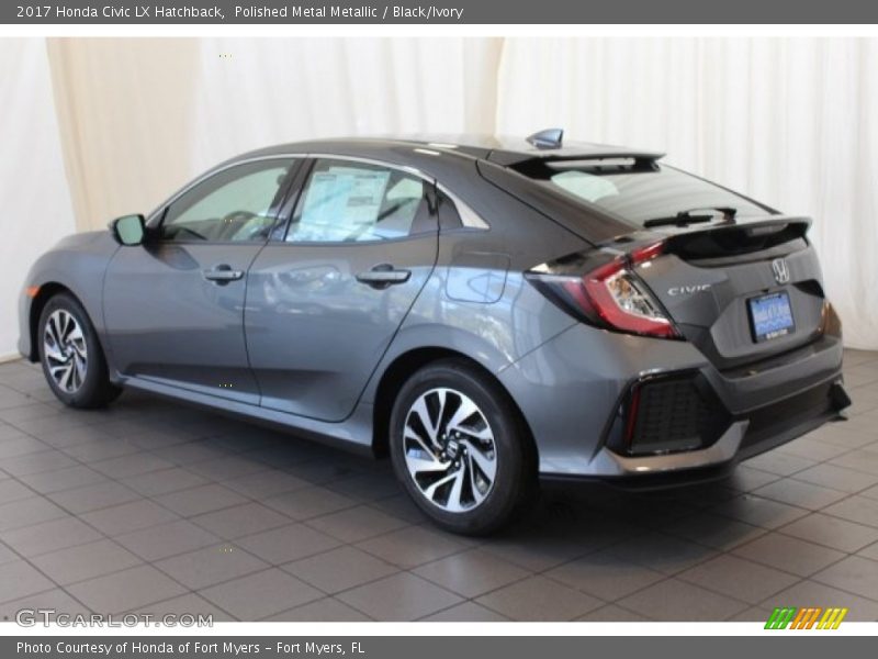 Polished Metal Metallic / Black/Ivory 2017 Honda Civic LX Hatchback