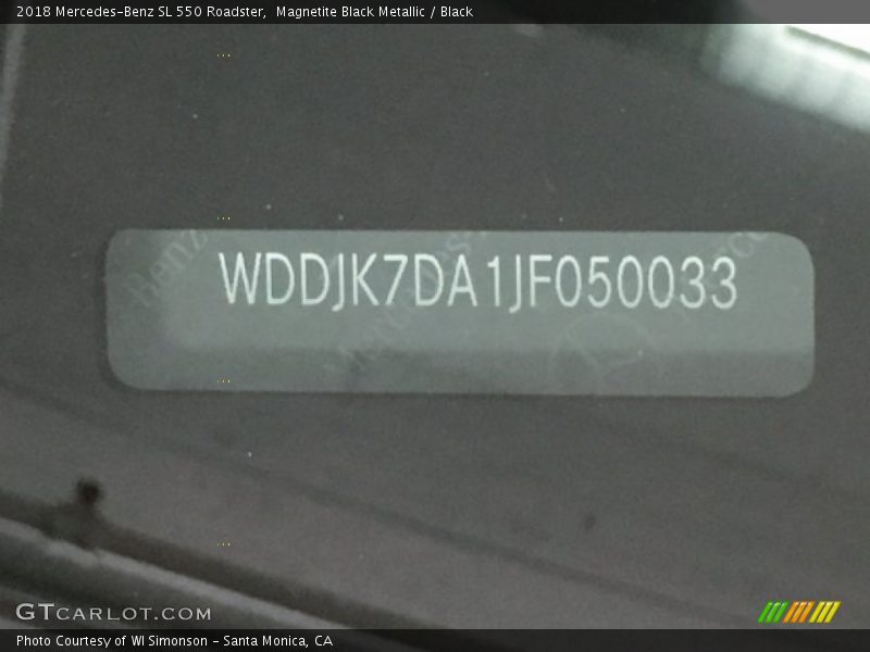 Magnetite Black Metallic / Black 2018 Mercedes-Benz SL 550 Roadster
