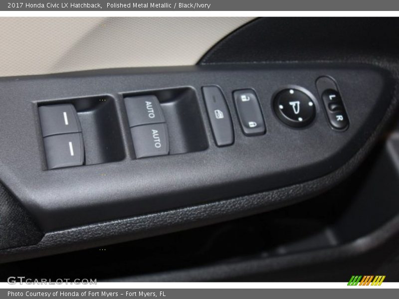 Polished Metal Metallic / Black/Ivory 2017 Honda Civic LX Hatchback