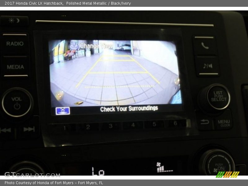 Polished Metal Metallic / Black/Ivory 2017 Honda Civic LX Hatchback