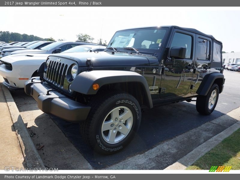 Rhino / Black 2017 Jeep Wrangler Unlimited Sport 4x4