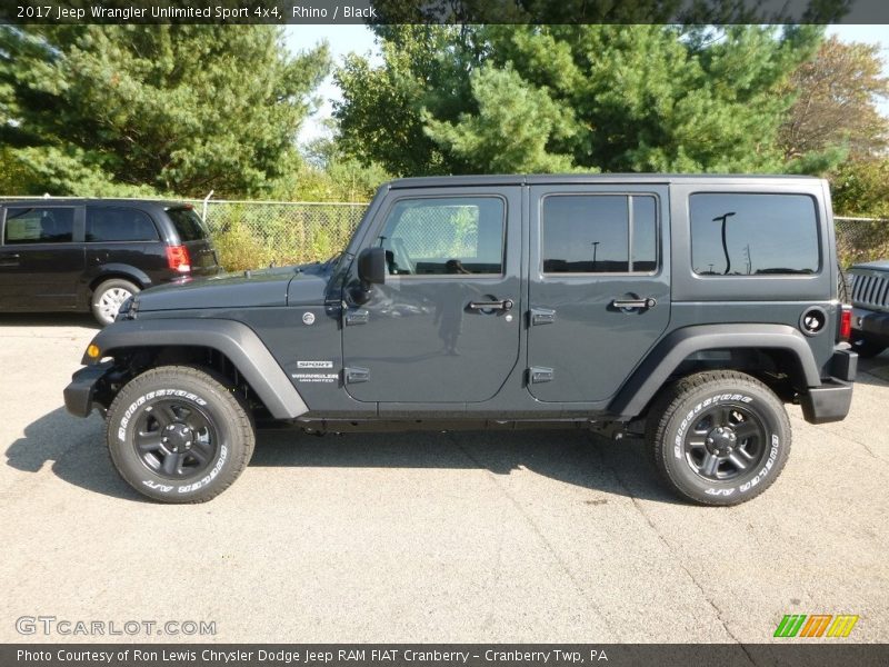 Rhino / Black 2017 Jeep Wrangler Unlimited Sport 4x4