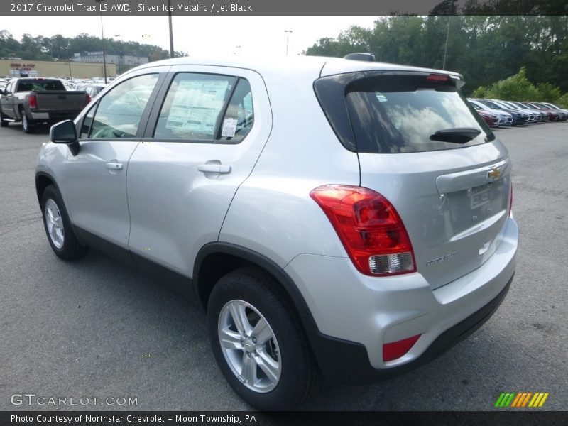 Silver Ice Metallic / Jet Black 2017 Chevrolet Trax LS AWD