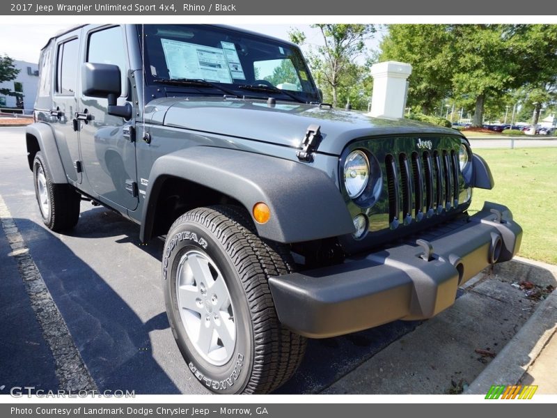 Rhino / Black 2017 Jeep Wrangler Unlimited Sport 4x4