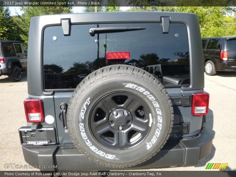 Rhino / Black 2017 Jeep Wrangler Unlimited Sport 4x4