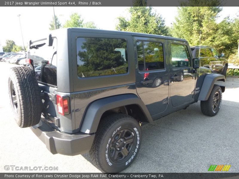 Rhino / Black 2017 Jeep Wrangler Unlimited Sport 4x4