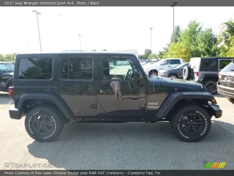 Rhino / Black 2017 Jeep Wrangler Unlimited Sport 4x4