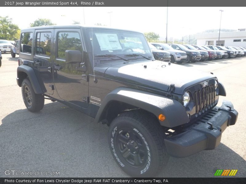 Rhino / Black 2017 Jeep Wrangler Unlimited Sport 4x4