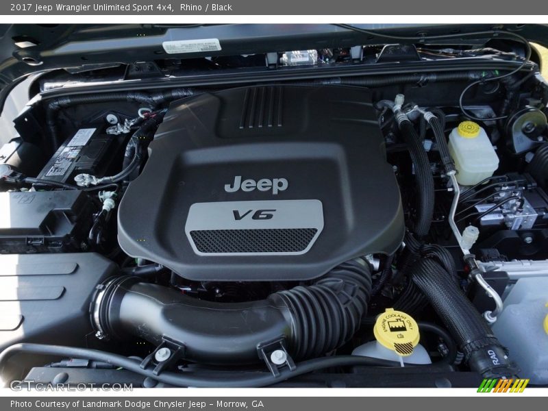 Rhino / Black 2017 Jeep Wrangler Unlimited Sport 4x4