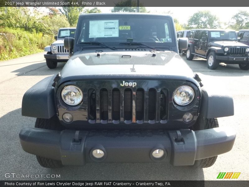 Rhino / Black 2017 Jeep Wrangler Unlimited Sport 4x4