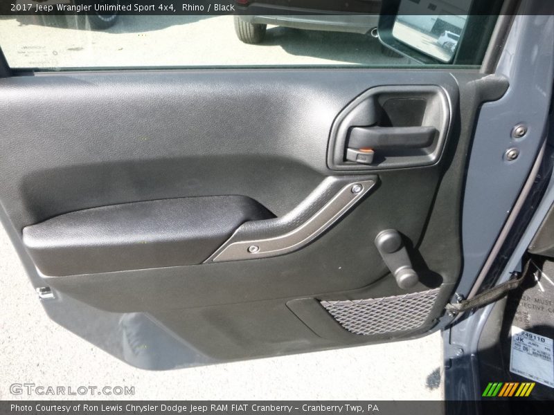 Rhino / Black 2017 Jeep Wrangler Unlimited Sport 4x4