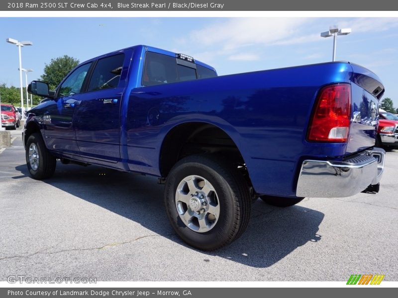 Blue Streak Pearl / Black/Diesel Gray 2018 Ram 2500 SLT Crew Cab 4x4