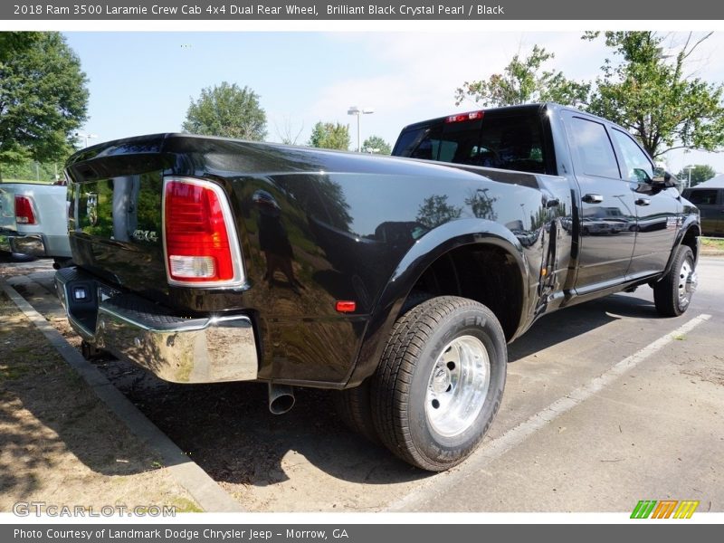 Brilliant Black Crystal Pearl / Black 2018 Ram 3500 Laramie Crew Cab 4x4 Dual Rear Wheel