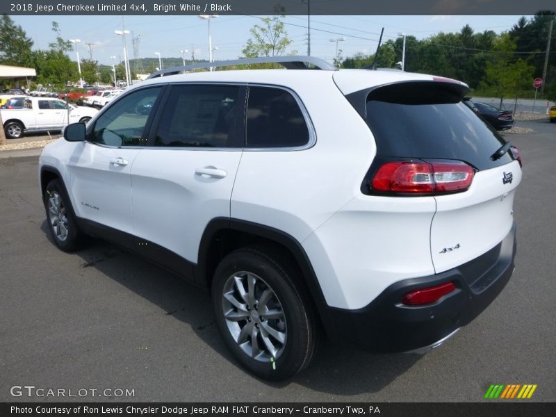 Bright White / Black 2018 Jeep Cherokee Limited 4x4
