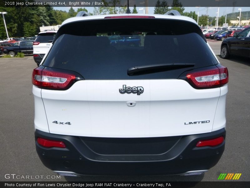 Bright White / Black 2018 Jeep Cherokee Limited 4x4