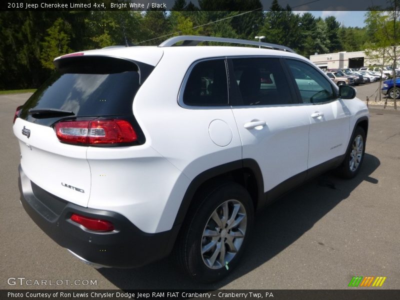 Bright White / Black 2018 Jeep Cherokee Limited 4x4