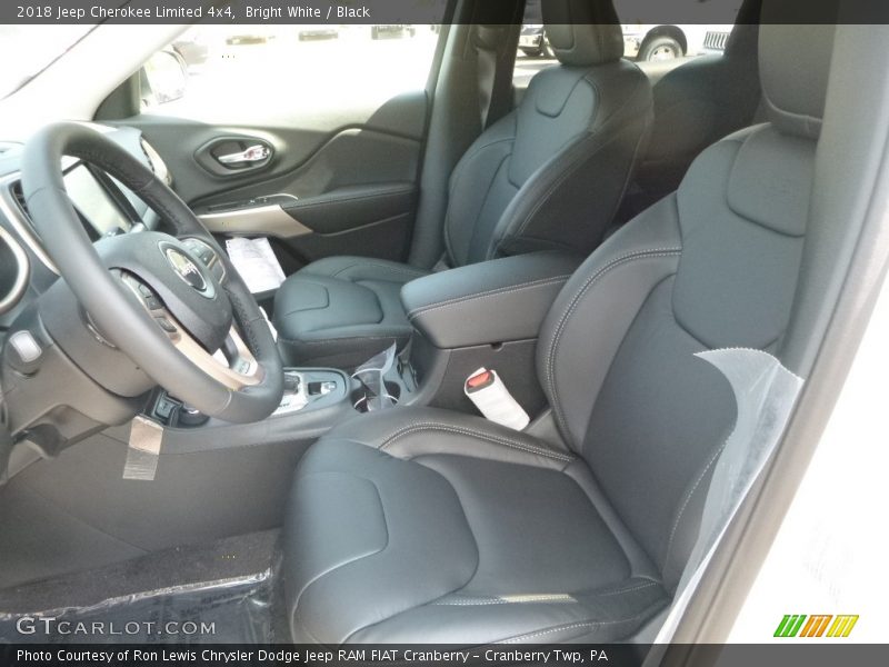 Bright White / Black 2018 Jeep Cherokee Limited 4x4