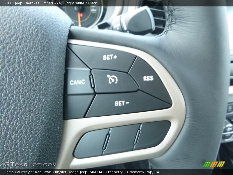 Bright White / Black 2018 Jeep Cherokee Limited 4x4