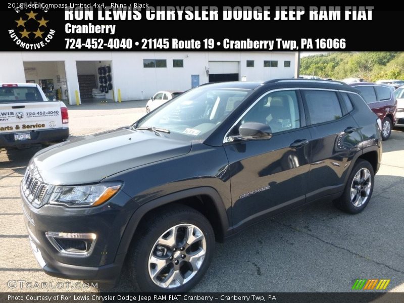 Rhino / Black 2018 Jeep Compass Limited 4x4