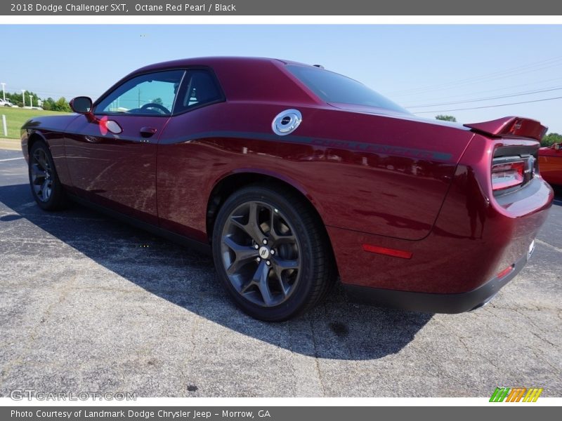 Octane Red Pearl / Black 2018 Dodge Challenger SXT