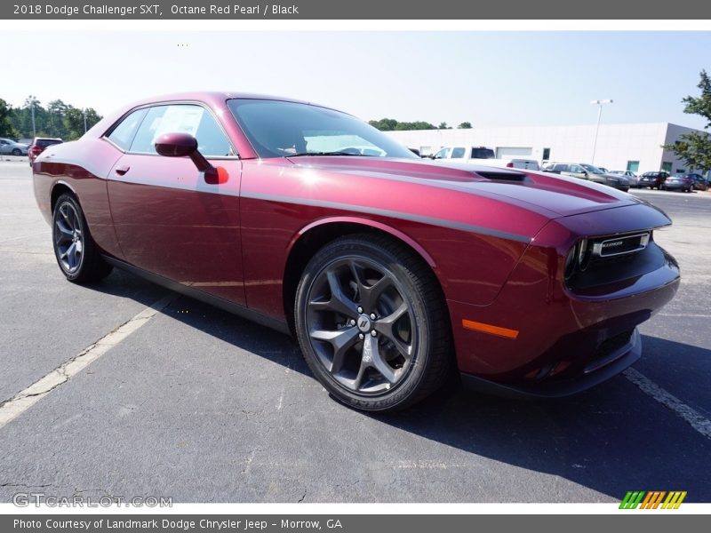 Octane Red Pearl / Black 2018 Dodge Challenger SXT