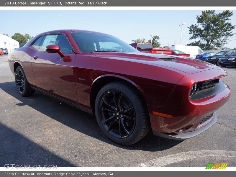 Octane Red Pearl / Black 2018 Dodge Challenger R/T Plus