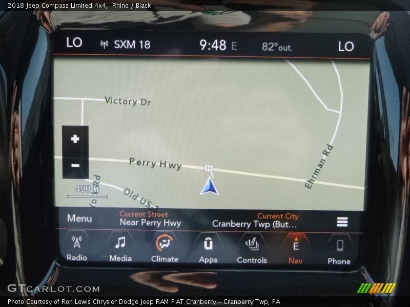 Rhino / Black 2018 Jeep Compass Limited 4x4